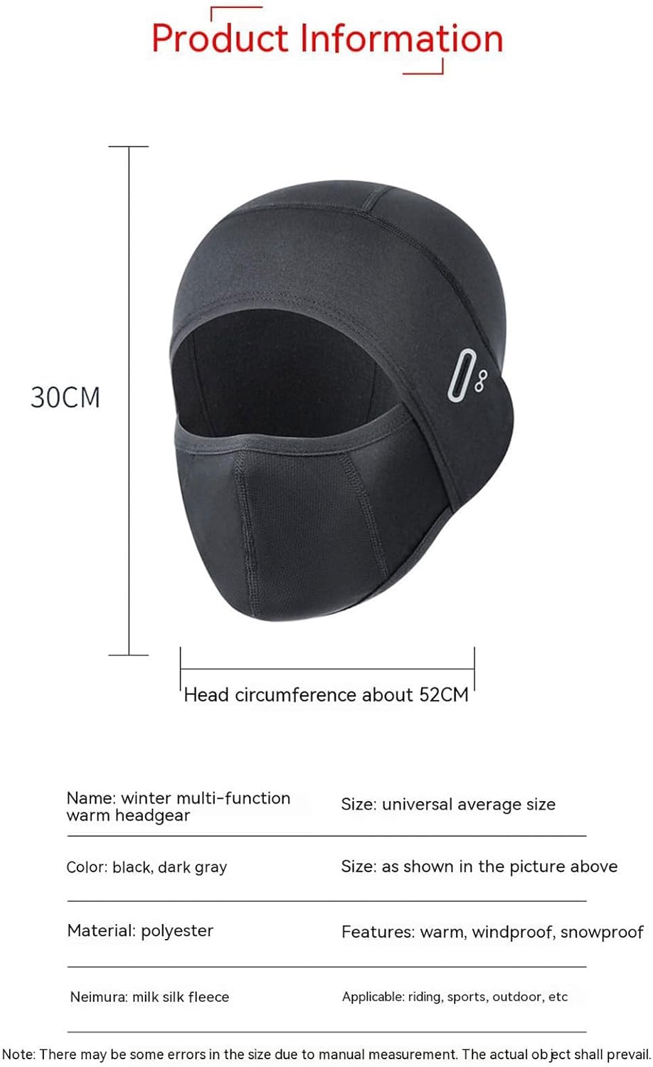 Ice Silk Face Protection Cycling Hood