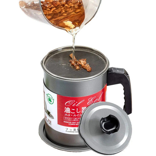 Stainless Steel Oil Filter Pot 1.4L