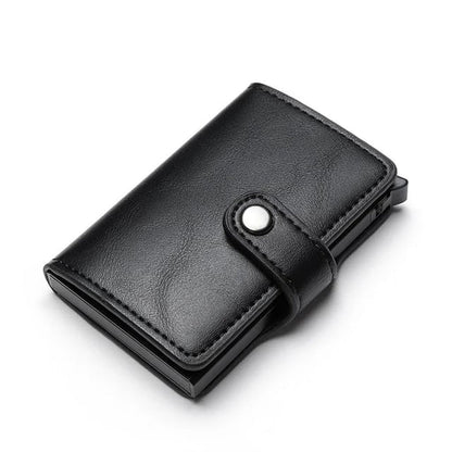 RFID Cardholder Wallet - Premium PU Leather (With Strap / Classic Slim)