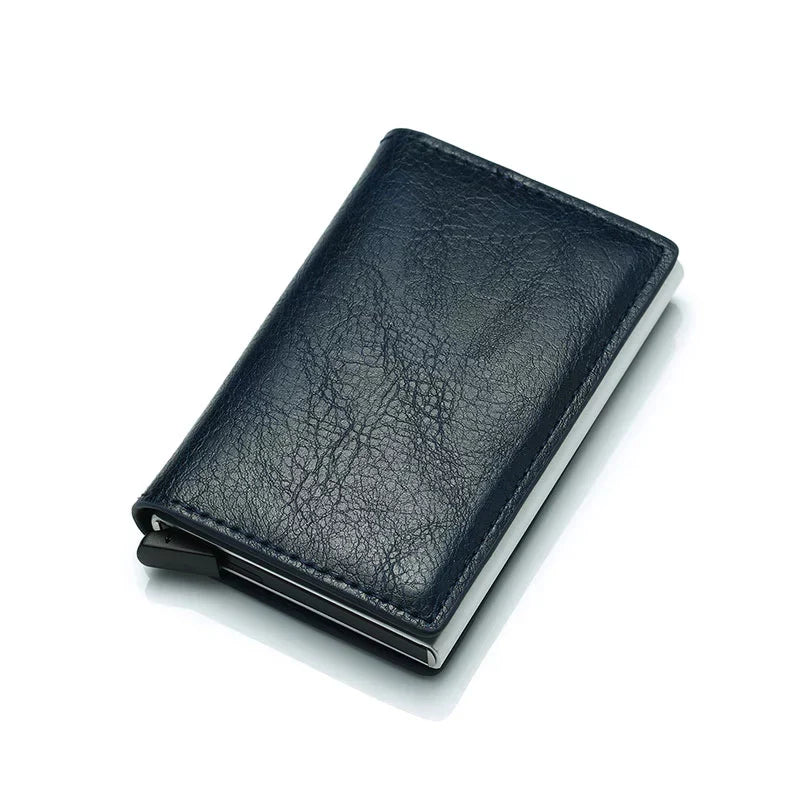 RFID Cardholder Wallet - Premium PU Leather (With Strap / Classic Slim)