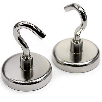 4-Packs Strong Magnetic Hooks | Wall Mount Organizer Hangers