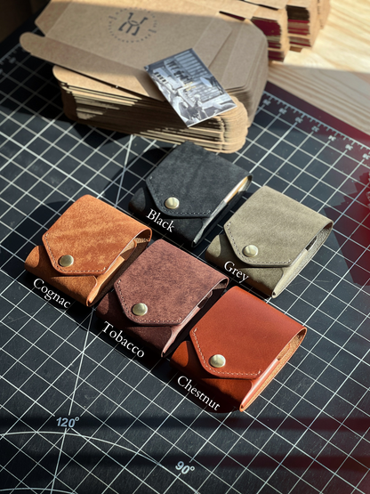 Multifunctional Slim Compact Wallet, Handmade Leather Card Holder