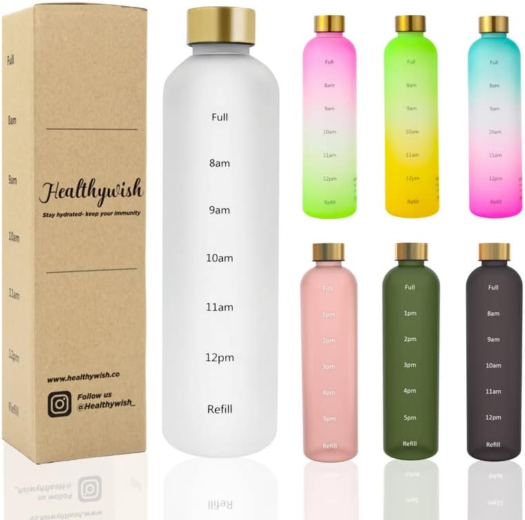 1000ml Motivational Water Bottle