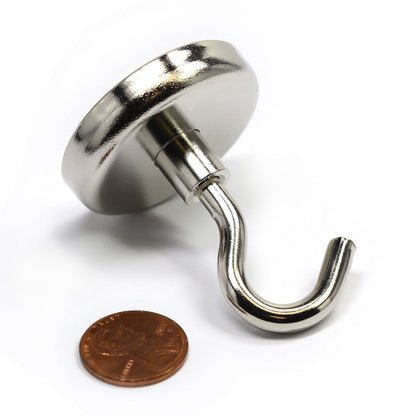 4-Packs Strong Magnetic Hooks | Wall Mount Organizer Hangers