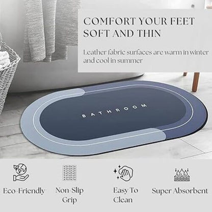 Anti-Slip Washable Bathroom Floor Mat