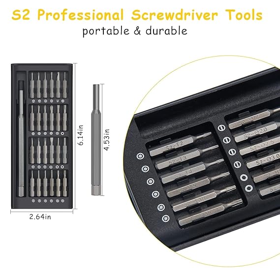 25-in-1 Magnetic Precision Screwdriver Set | Pocket Repair Kit