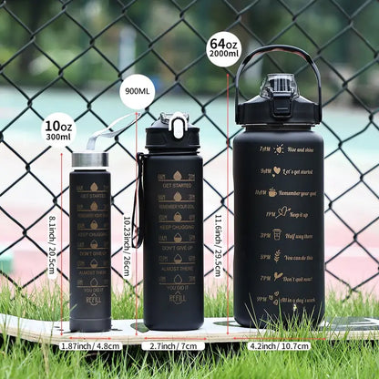 Pack of 3 Leak-Proof Sports Bottles