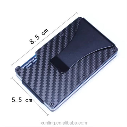 RFID Cardholder Wallet - Premium PU Leather (With Strap / Classic Slim)