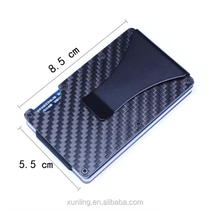 RFID Cardholder Wallet – Premium PU Leather (With Strap / Classic Slim)