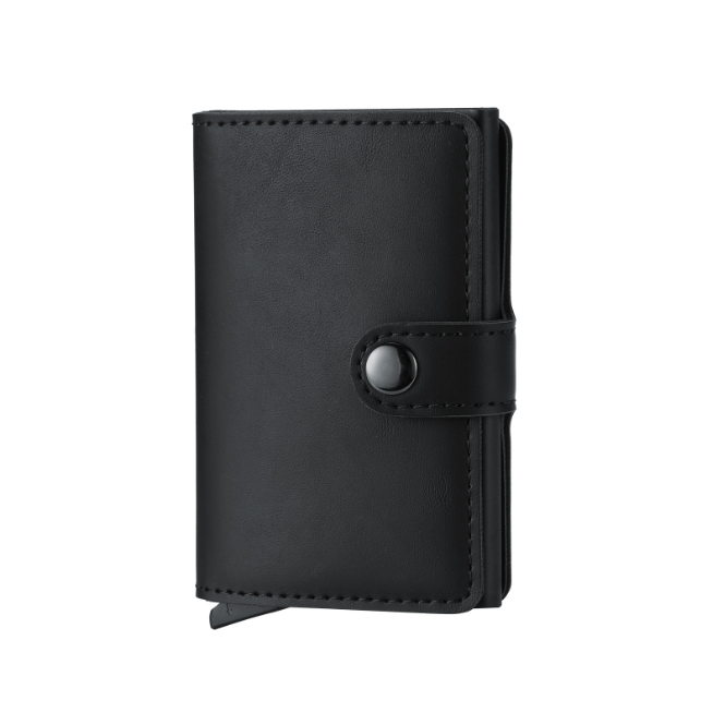 RFID Cardholder Wallet - Premium PU Leather (With Strap / Classic Slim)