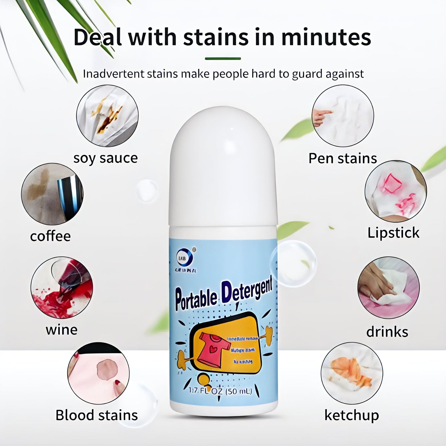 Portable Detergent Stain Remover Pen - 50ml