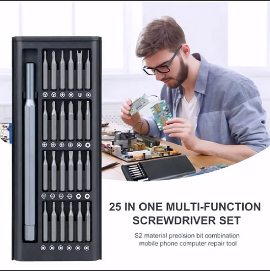 25-in-1 Magnetic Precision Screwdriver Set | Pocket Repair Kit