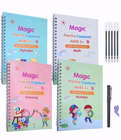 Sank Magic Practice Copybook Set | 4 Books Learning Kit