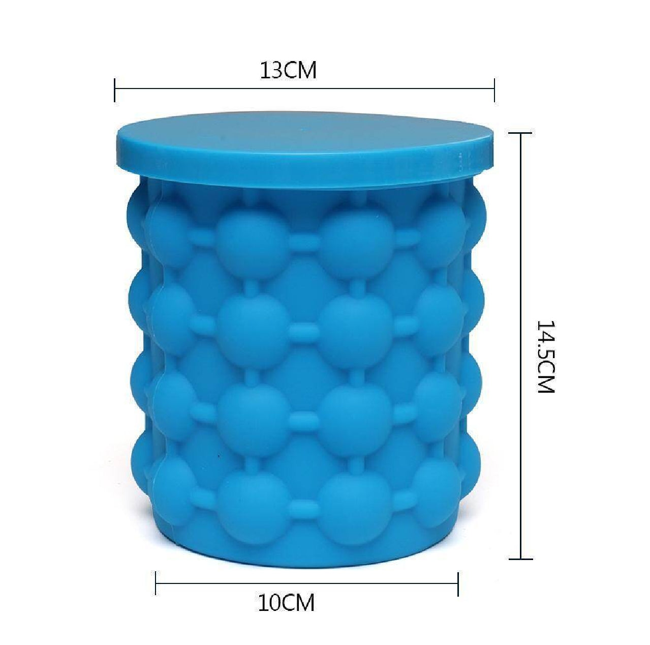 Portable Silicone Ice Cube Maker | Space-Saving Ice Bucket