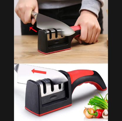 3-in-1 Manual Knife Sharpener | Adjustable Multi-Function Tool