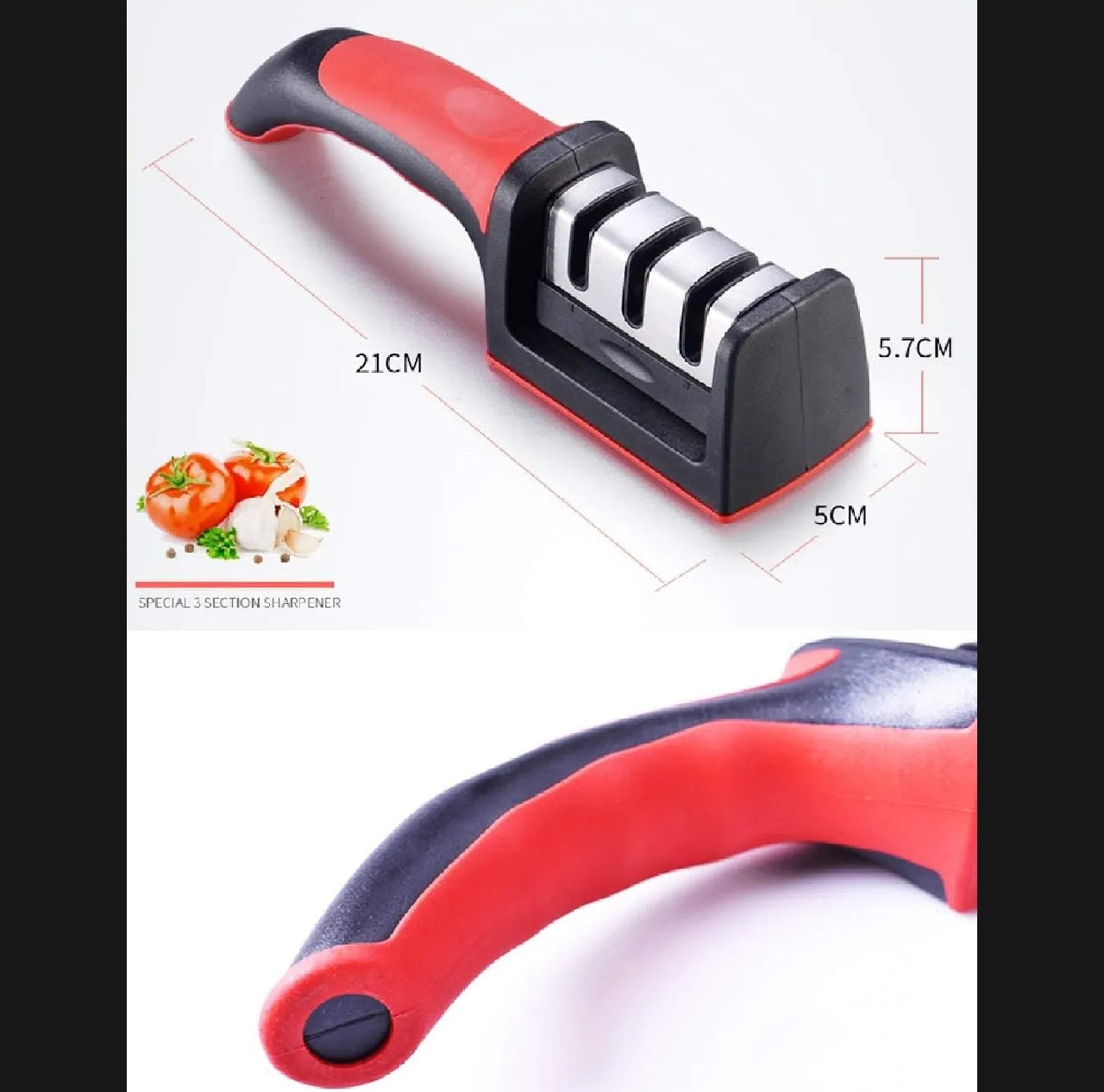 3-in-1 Manual Knife Sharpener | Adjustable Multi-Function Tool