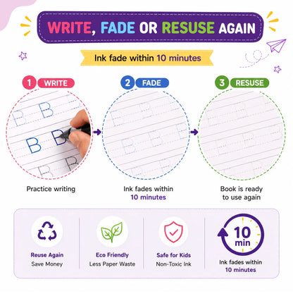Sank Magic Practice Copybook Set | 4 Books Learning Kit
