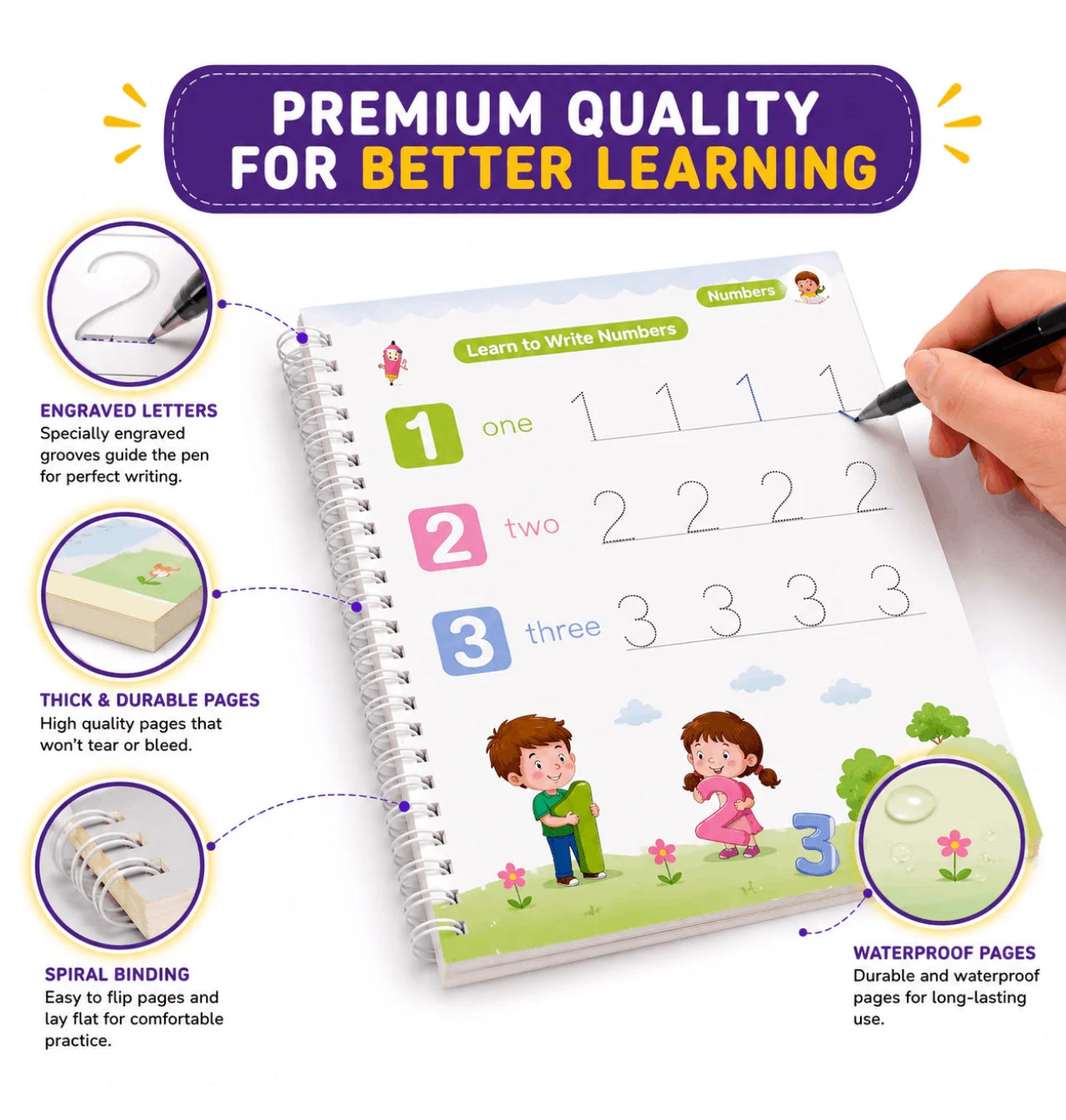 Sank Magic Practice Copybook Set | 4 Books Learning Kit