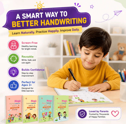 Sank Magic Practice Copybook Set | 4 Books Learning Kit