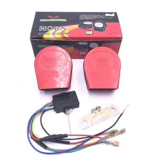 22 Sound Horn Electronic Siren High Power Motorcycle / Car JCAA Horn (NO LIGHT)