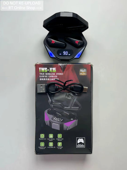 TWS X15 Gaming Earbuds | Low Latency Wireless Bluetooth Earphones