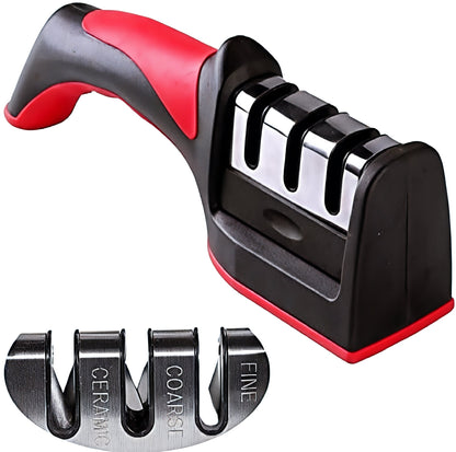 3-in-1 Manual Knife Sharpener | Adjustable Multi-Function Tool